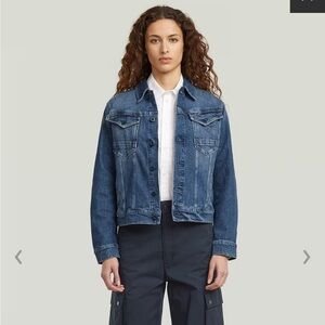 NWT G Star Raw Denim Jean Jacket Arc 3D faded santorini women’s small blue slim